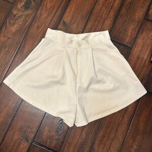 White summer shorts